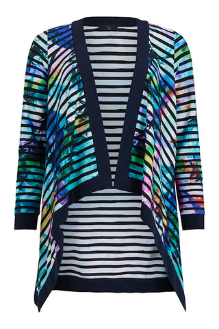 TIA pattern stripe jacket