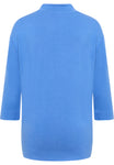 LEBEK azure blue toggle sweatshirt
