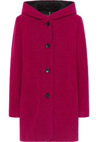 LEBEK raspberry red hooded jacket