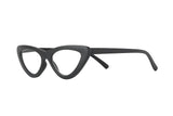 SCARLETT mat black reading glasses