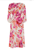 TIA rose pattern dress