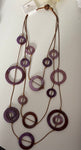 ARSMEE purple circle necklace