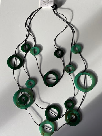 AESMEE green circle necklace