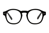 ZAC black rubber reading glasses